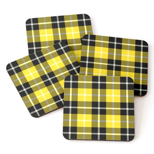 Barclay tartan beverage coasters