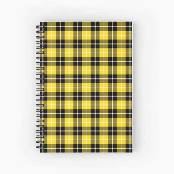 Barclay tartan spiral notebook