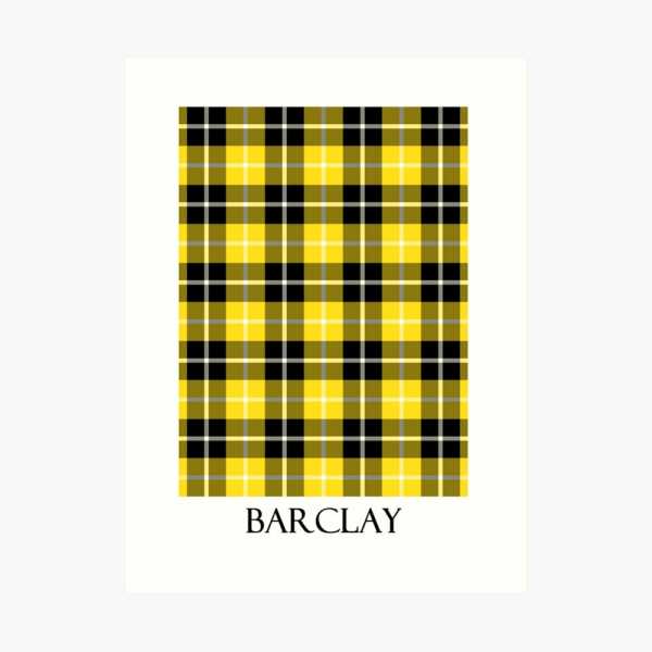 Barclay tartan art print