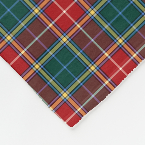 Baxter tartan fleece blanket