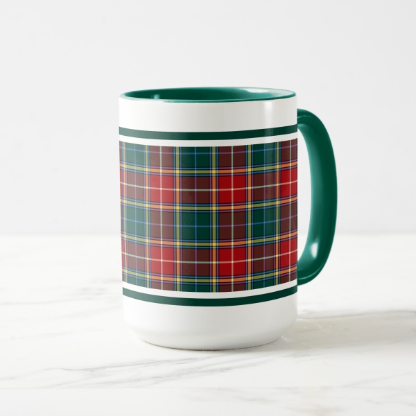 Baxter tartan coffee mug