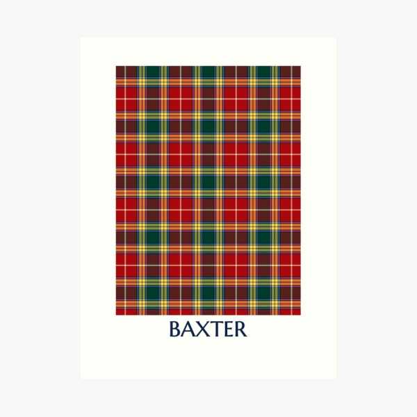 Clan Baxter Tartan Print