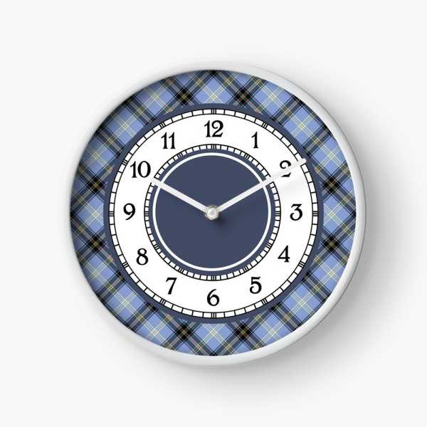 Clan Bell Tartan Wall Clock