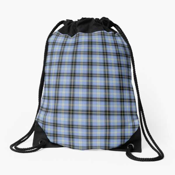 Bell tartan drawstring bag