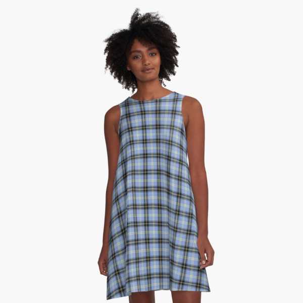 Bell tartan a-line dress