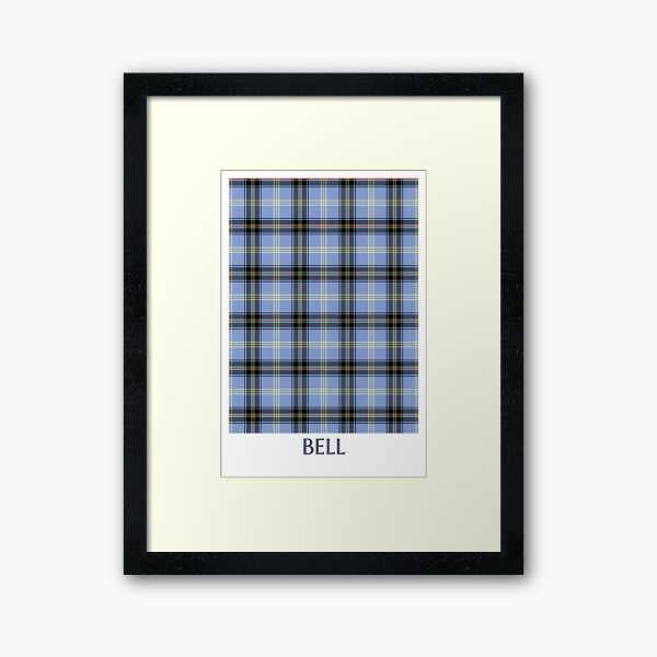 Bell tartan framed print