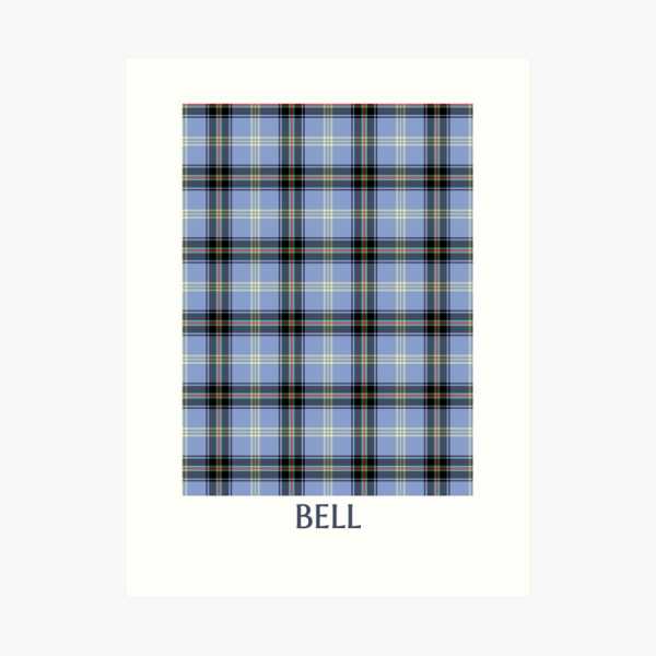 Bell tartan art print