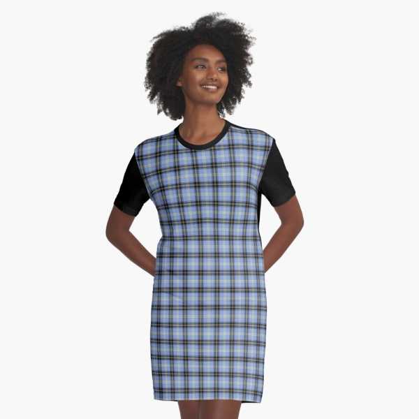 Bell tartan tee shirt dress