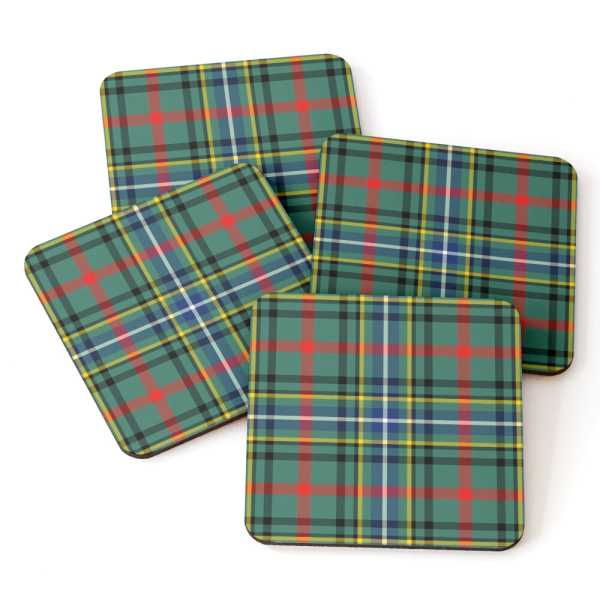 Clan Bisset Tartan Coasters