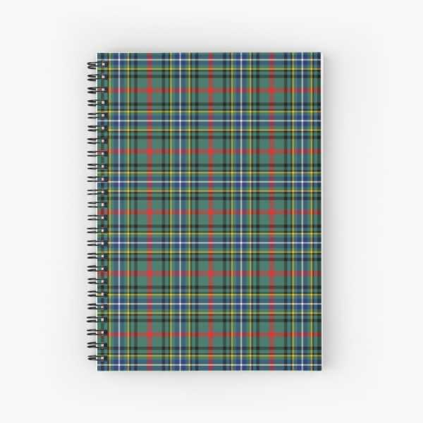 Bisset tartan spiral notebook