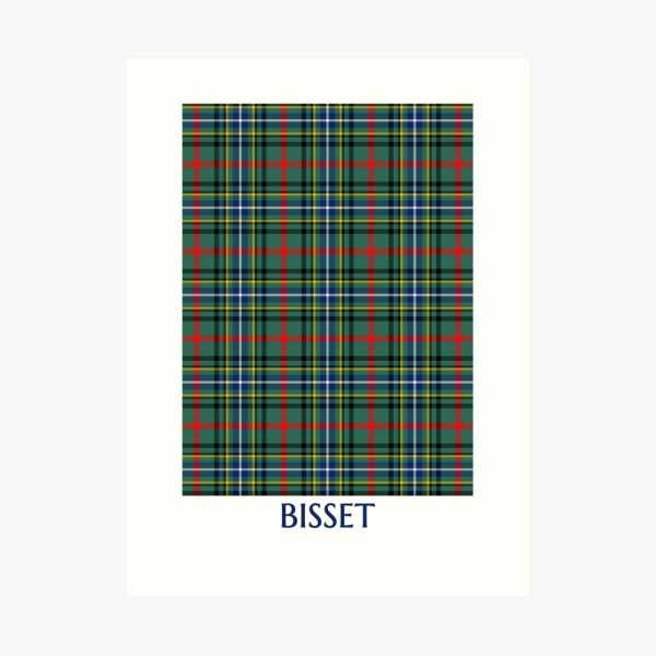 Clan Bisset Tartan Print