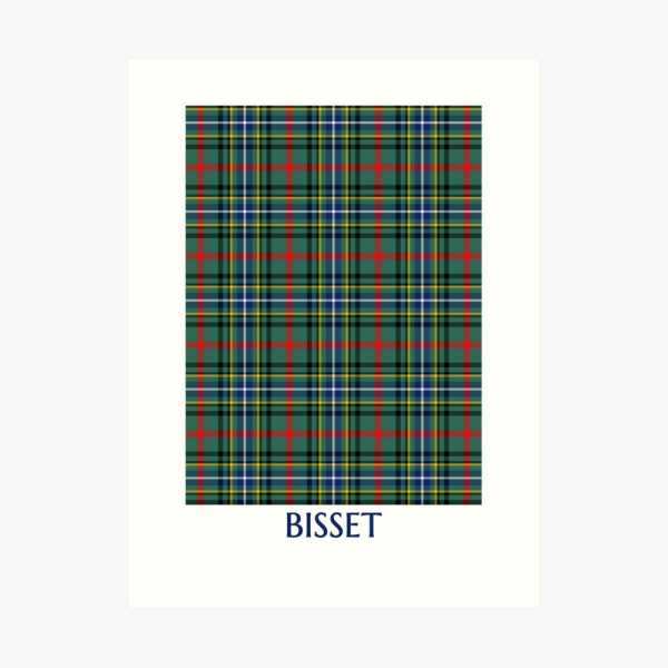 Bisset tartan art print