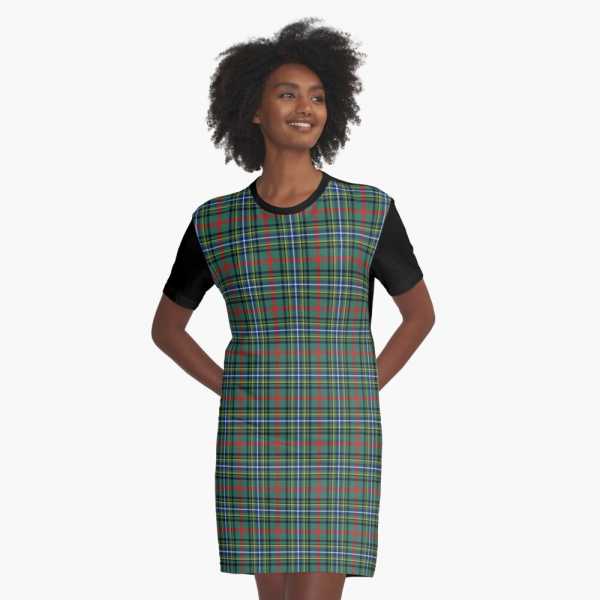 Bisset tartan tee shirt dress