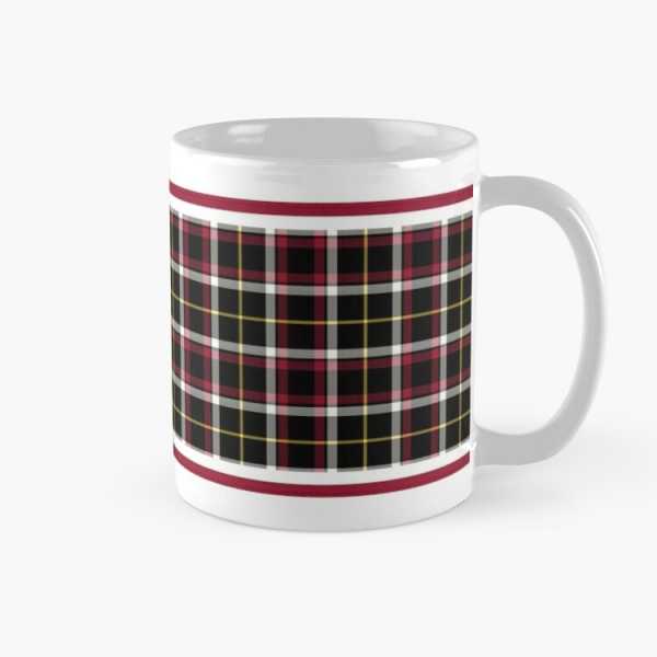 Black tartan classic mug