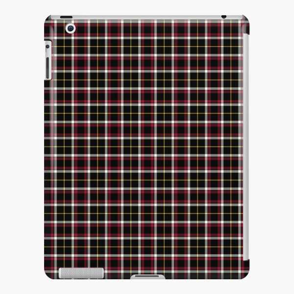 Black tartan iPad case