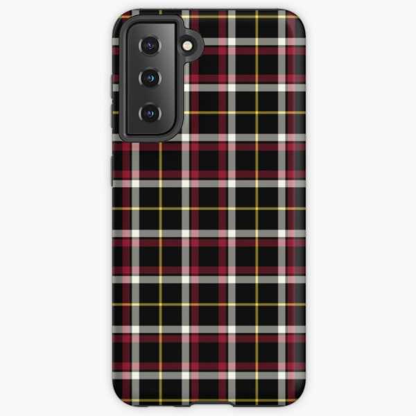 Black tartan Samsung Galaxy case