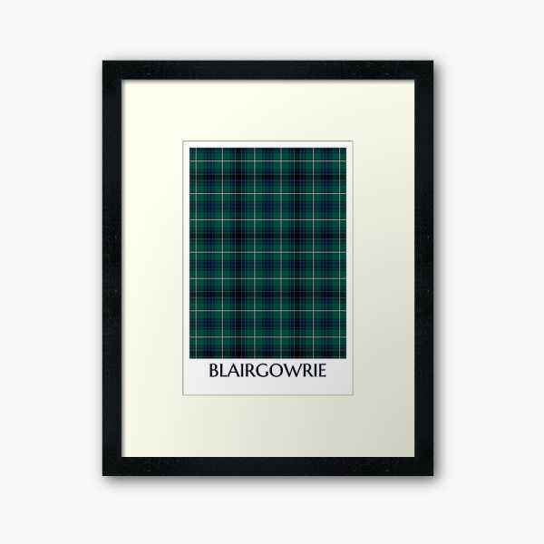 Blairgowrie tartan framed print