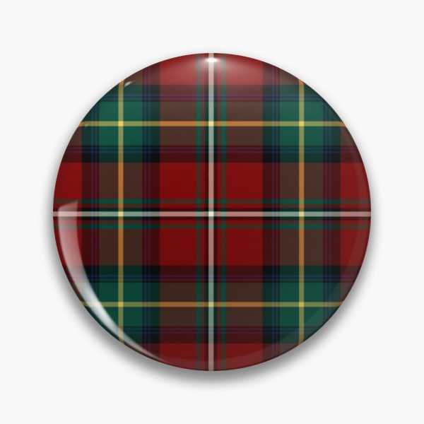 Boyd tartan pinback button