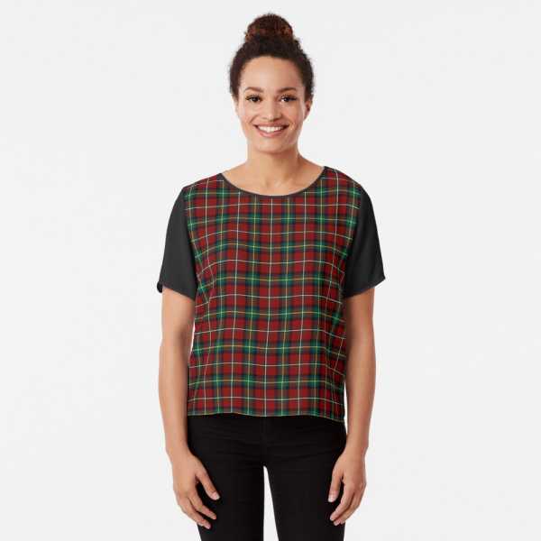 Boyd tartan chiffon top