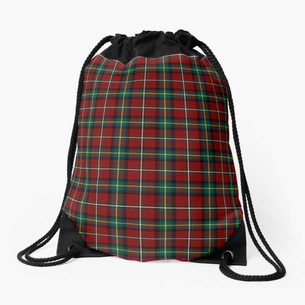 Boyd tartan drawstring bag