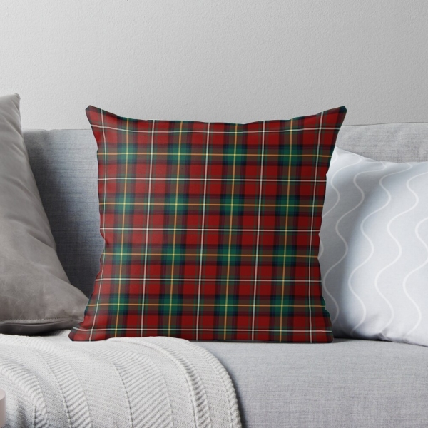 Boyd tartan throw pillow