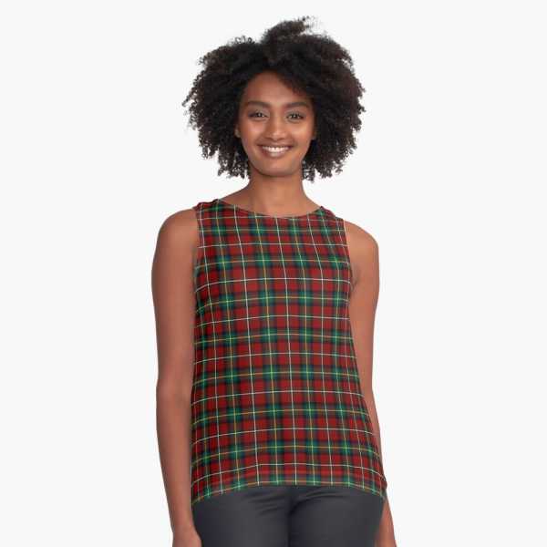 Boyd tartan sleeveless top