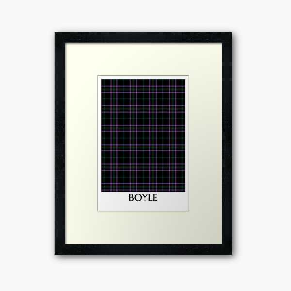 Boyle tartan framed print
