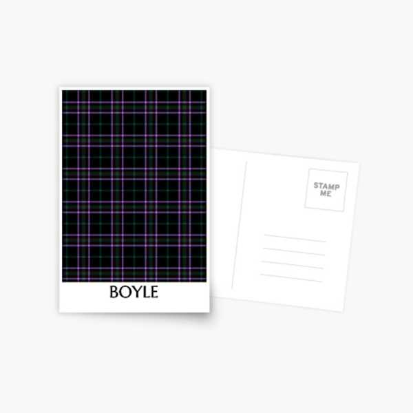 Boyle tartan postcard