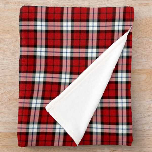 Brodie Dress tartan fleece throw blanket