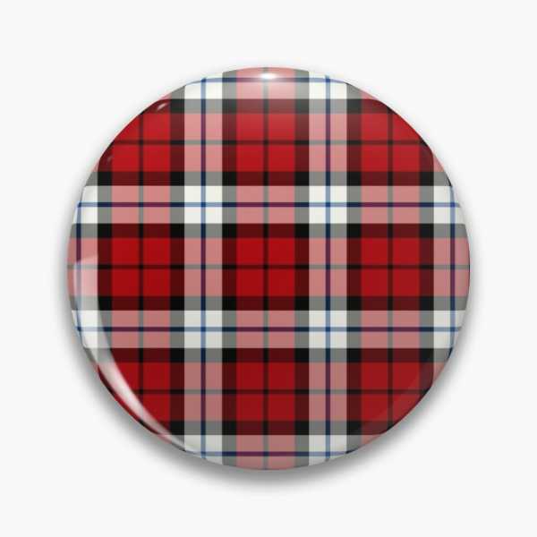 Brodie Dress tartan pinback button