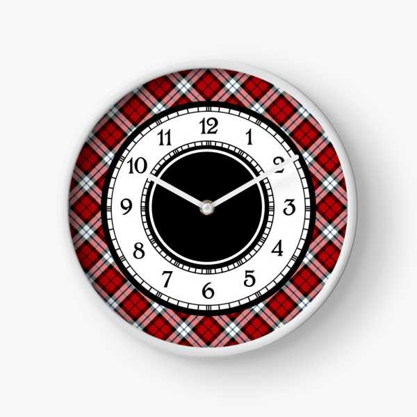 Brodie Dress tartan wall clock