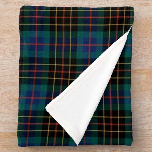 Brodie Hunting tartan fleece throw blanket