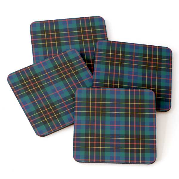 Brodie Hunting tartan beverage coasters