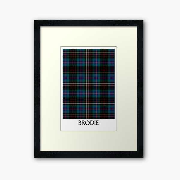 Clan Brodie Hunting Tartan Framed Print