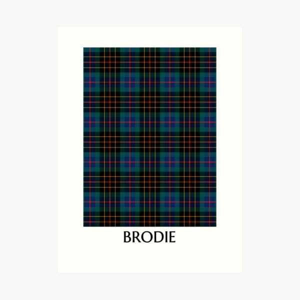 Clan Brodie Hunting Tartan Print