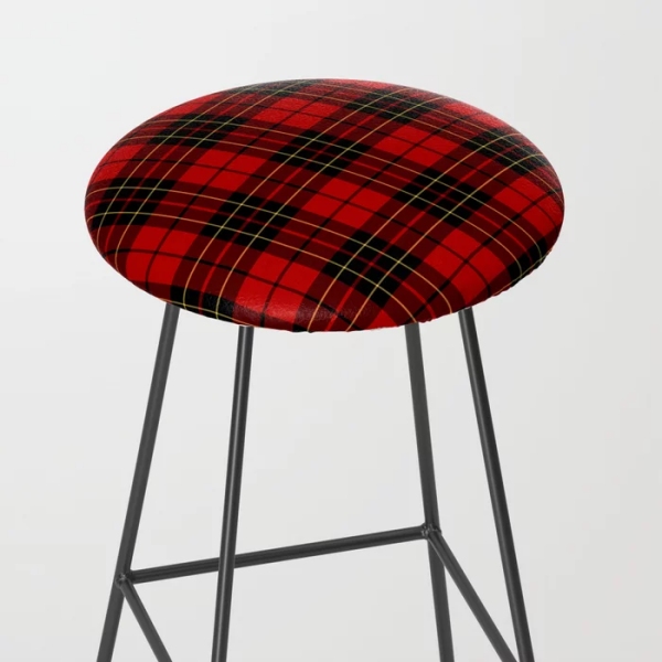 Brodie tartan bar stool