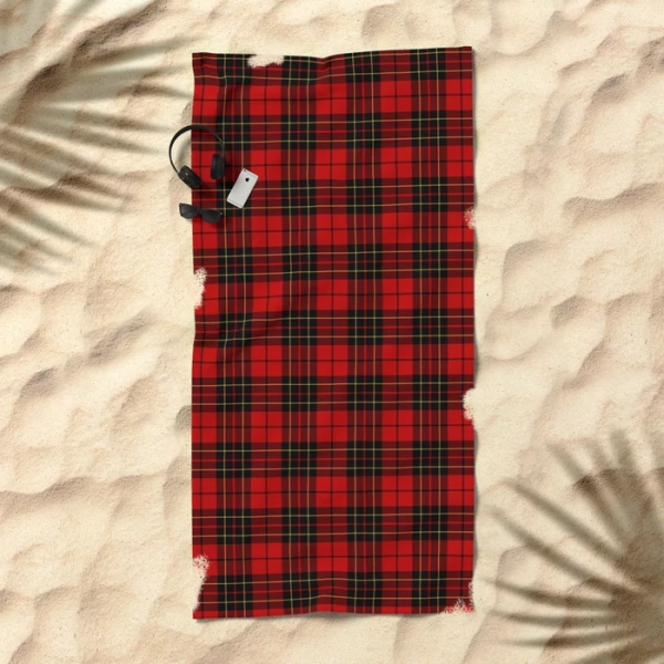 Brodie tartan beach towel