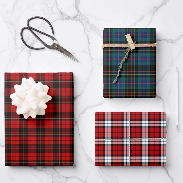 Brodie tartan variations wrapping paper