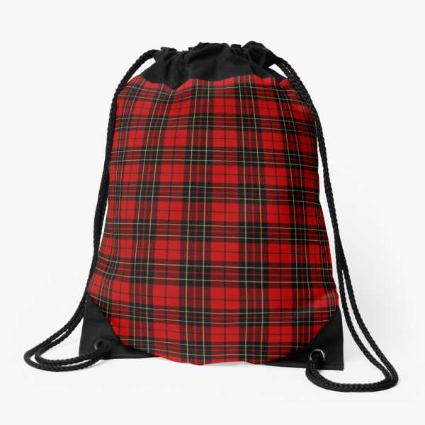 Brodie tartan drawstring bag