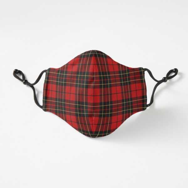 Brodie tartan fitted face mask