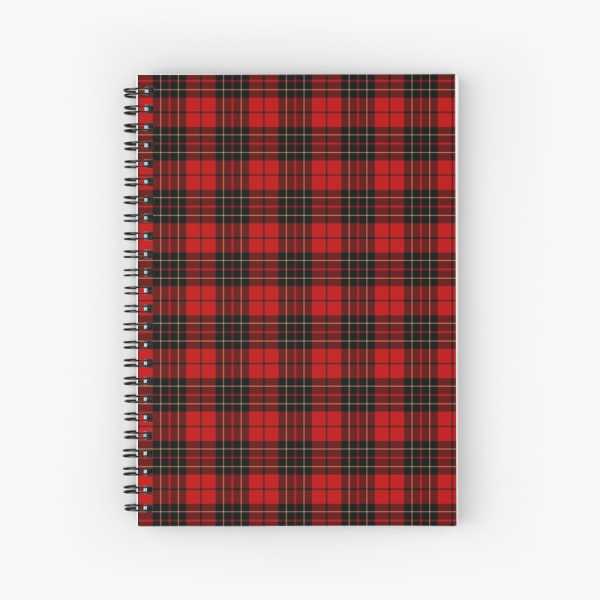 Brodie tartan spiral notebook