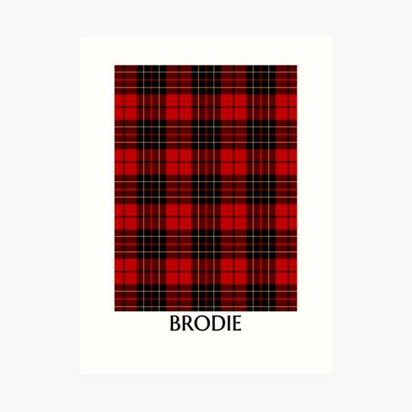 Clan Brodie Tartan Print