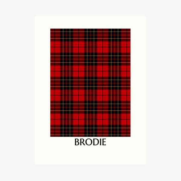 Brodie tartan art print