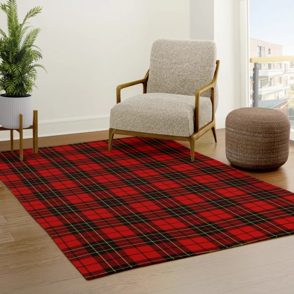 Brodie tartan area rug