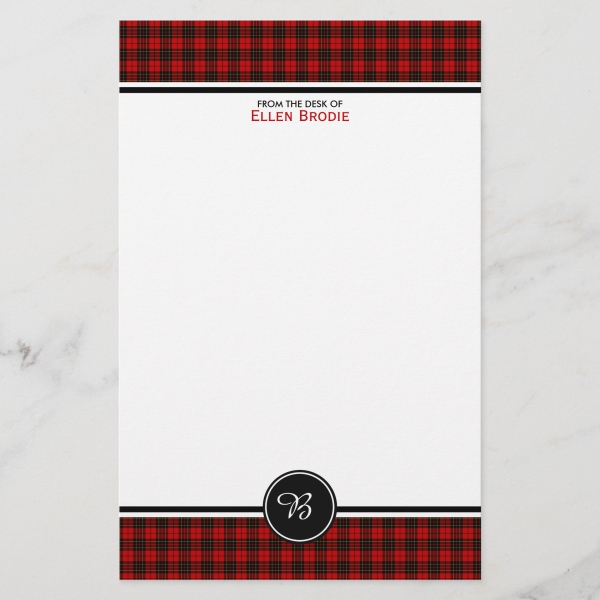 Clan Brodie Tartan Stationery