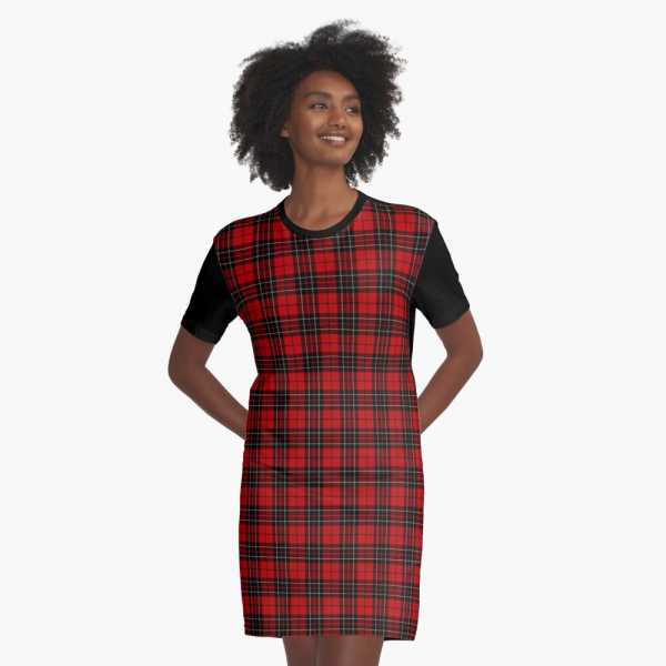 Brodie tartan tee shirt dress