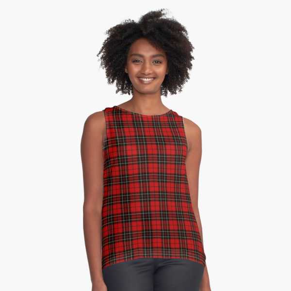 Brodie tartan sleeveless top