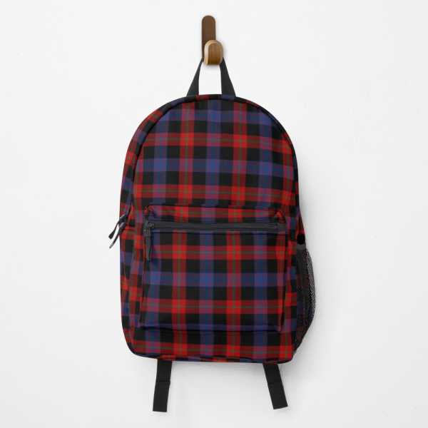 Brown tartan backpack