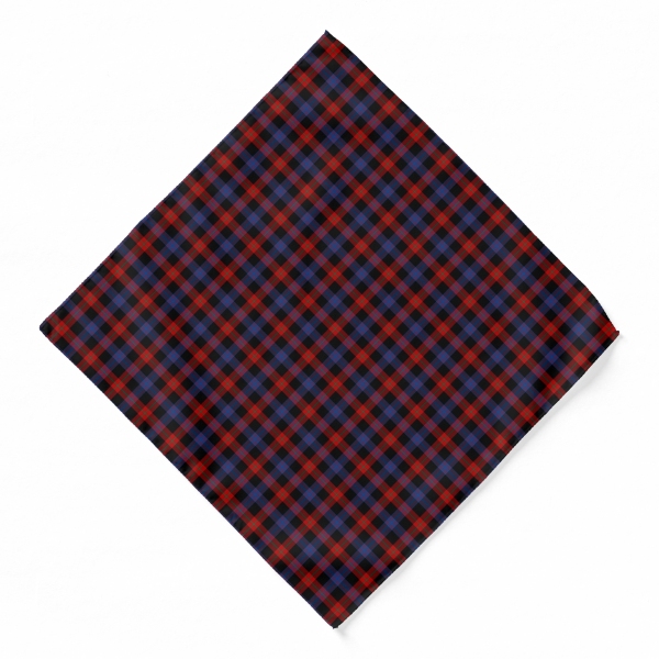 Brown tartan bandana