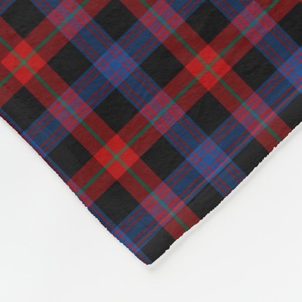 Brown tartan fleece blanket